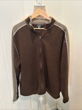 Kuhl Men's Brown Quarter-Zip Fleece Sweater